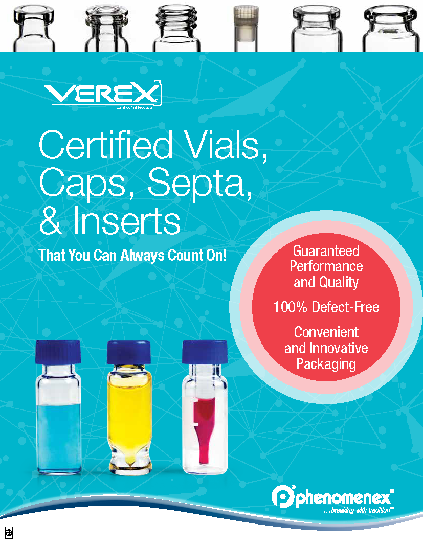 Verex Certified HPLC and GC Vials Brochure